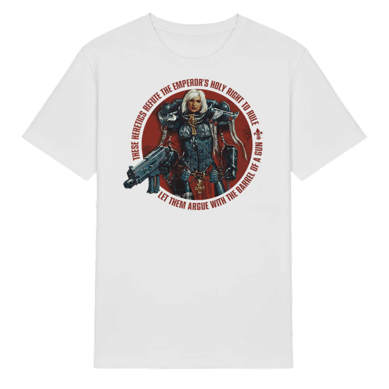 Adepta Sororitas Amalia Novena White T Shirt