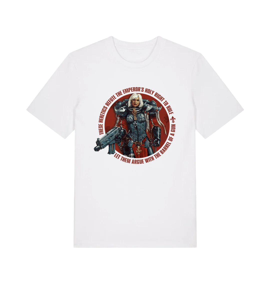 Adepta Sororitas Amalia Novena White T Shirt