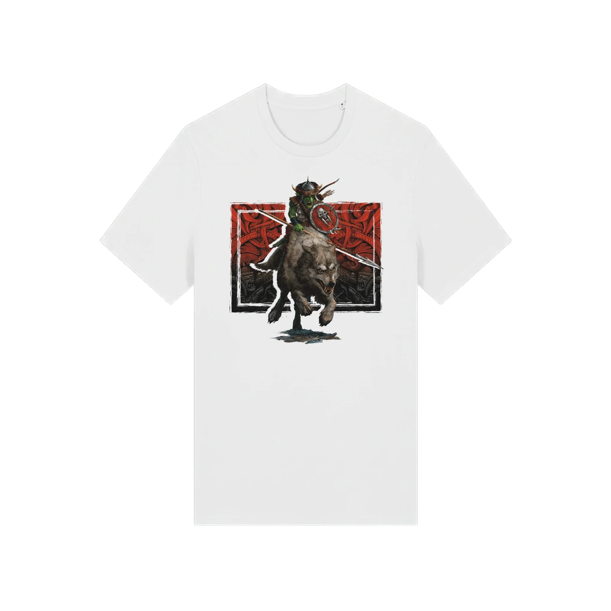 Premium Warhammer The Old World Orc & Goblin Tribes Wolf Rider T-Shirt