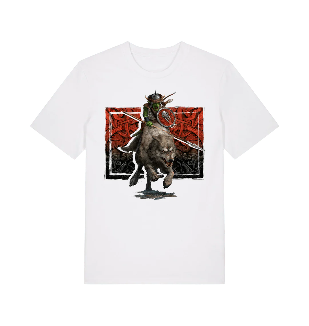 Premium Warhammer The Old World Orc & Goblin Tribes Wolf Rider T-Shirt