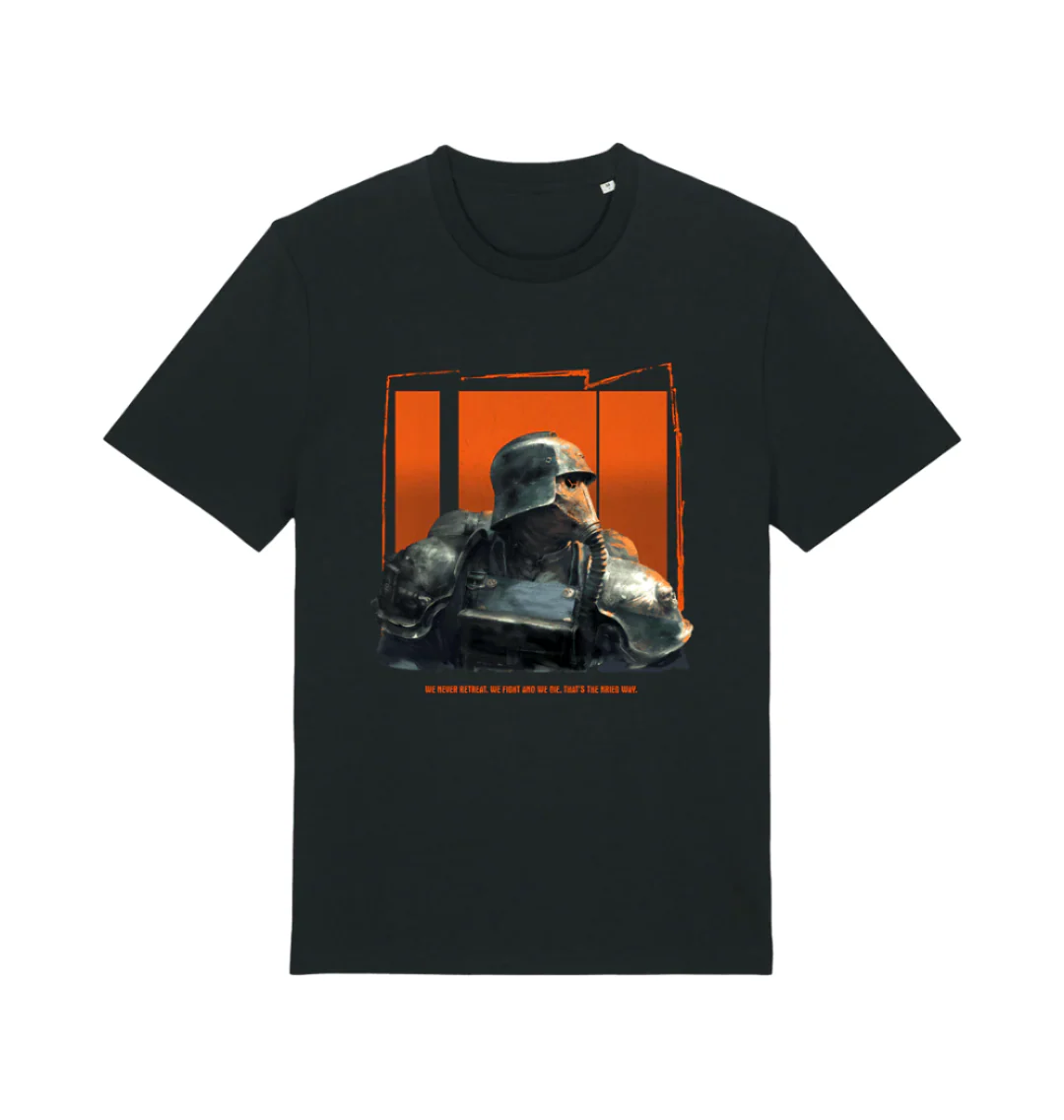 Premium We Never Retreat Black T Shirt