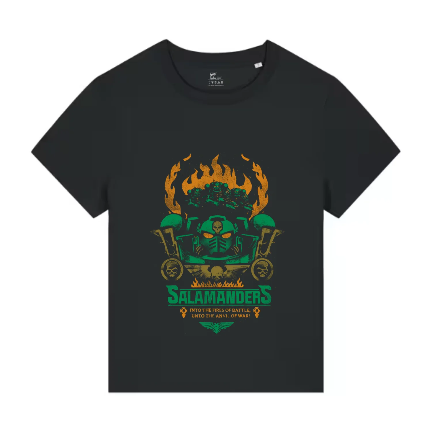 Salamanders - Fires of Battle Fitted T Shirt