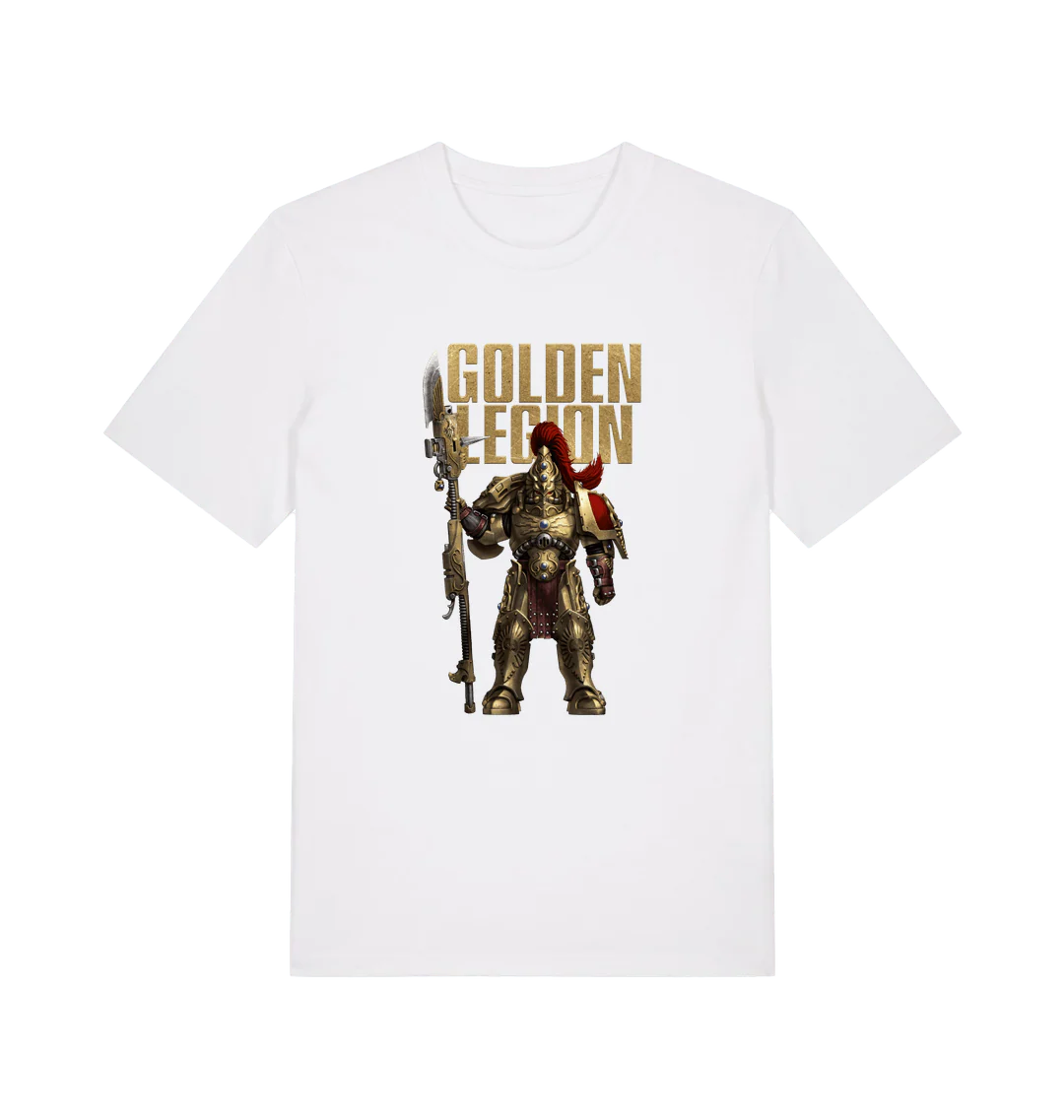 1495-adeptus-custodes-golden-legion-white-t-shirt-1.webp Adeptus Custodes Golden Legion White T Shirt