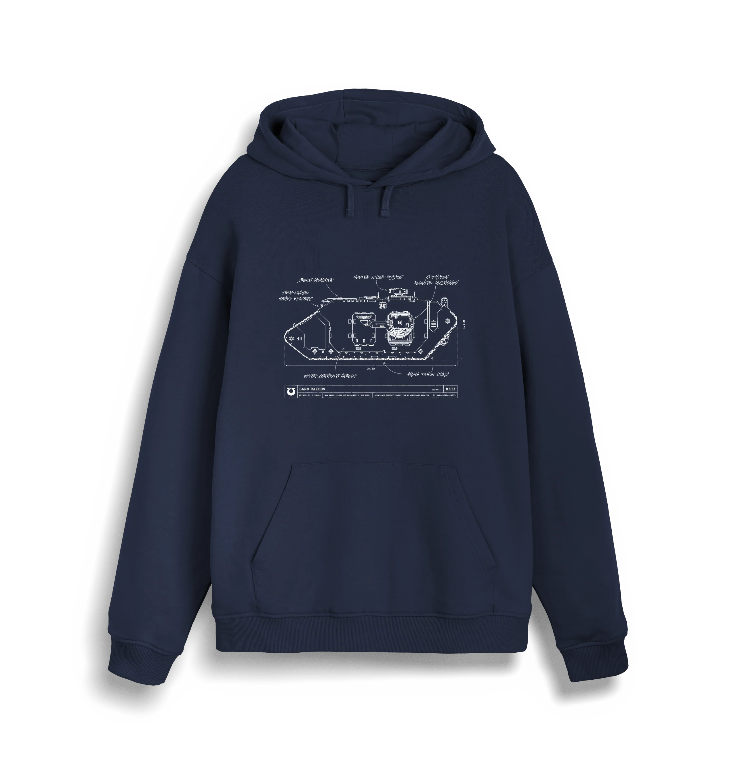 Ultramarines Land Raider Hoodie