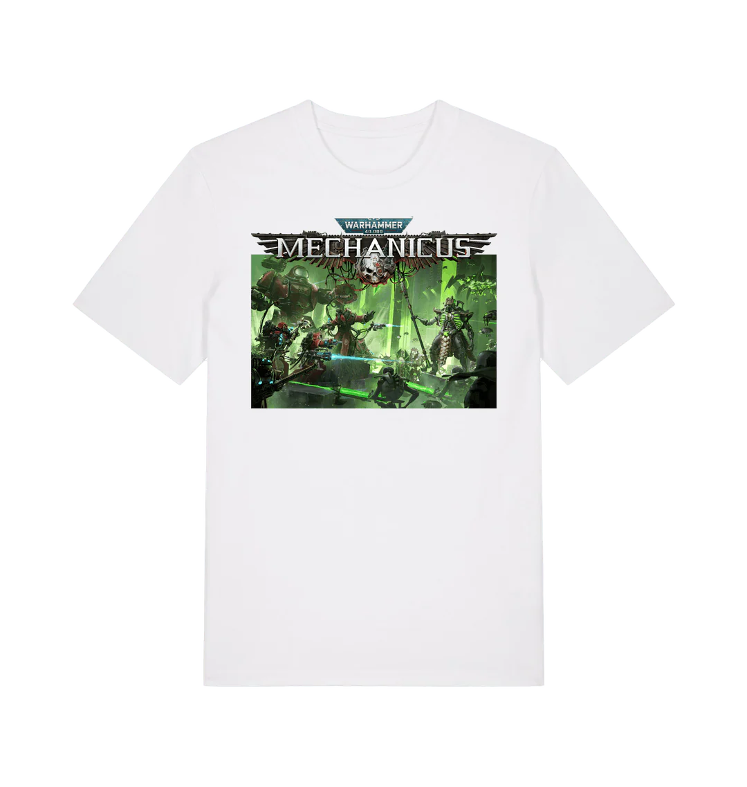 16842-warhammer-40-000-mechanicus-white-t-shirt-1.webp Warhammer 40,000: "Mechanicus White" T Shirt