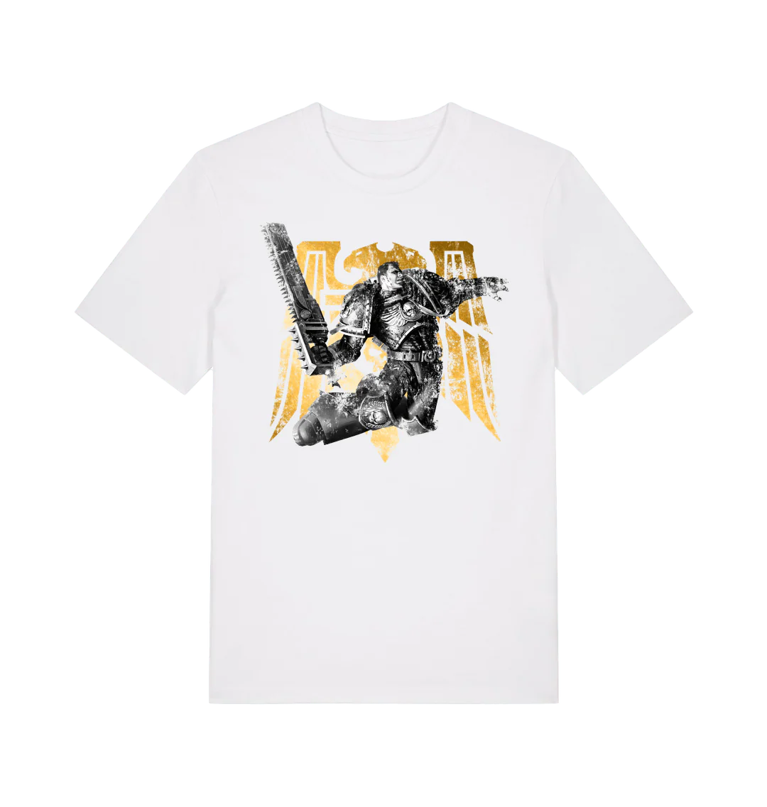 16844-warhammer-40-000-space-marine-graphic-white-t-shirt-1.webp Warhammer 40,000: "Space Marine" Graphic White T Shirt