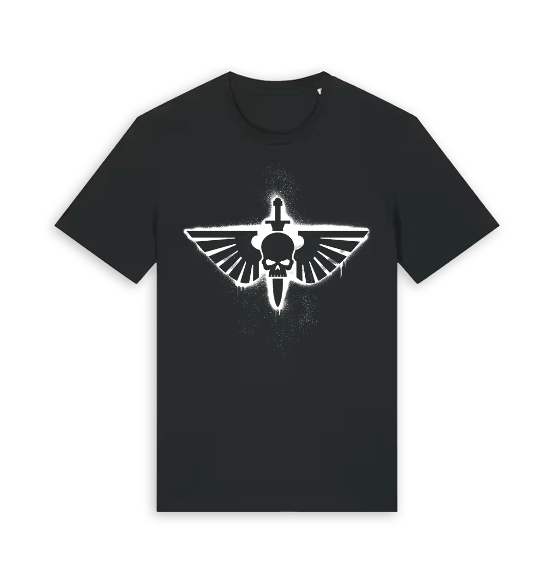 16966-warhammer-40-000-adeptus-astartes-graffiti-insignia-t-shirt-1.webp Warhammer 40,000: Adeptus Astartes Graffiti Insignia T Shirt
