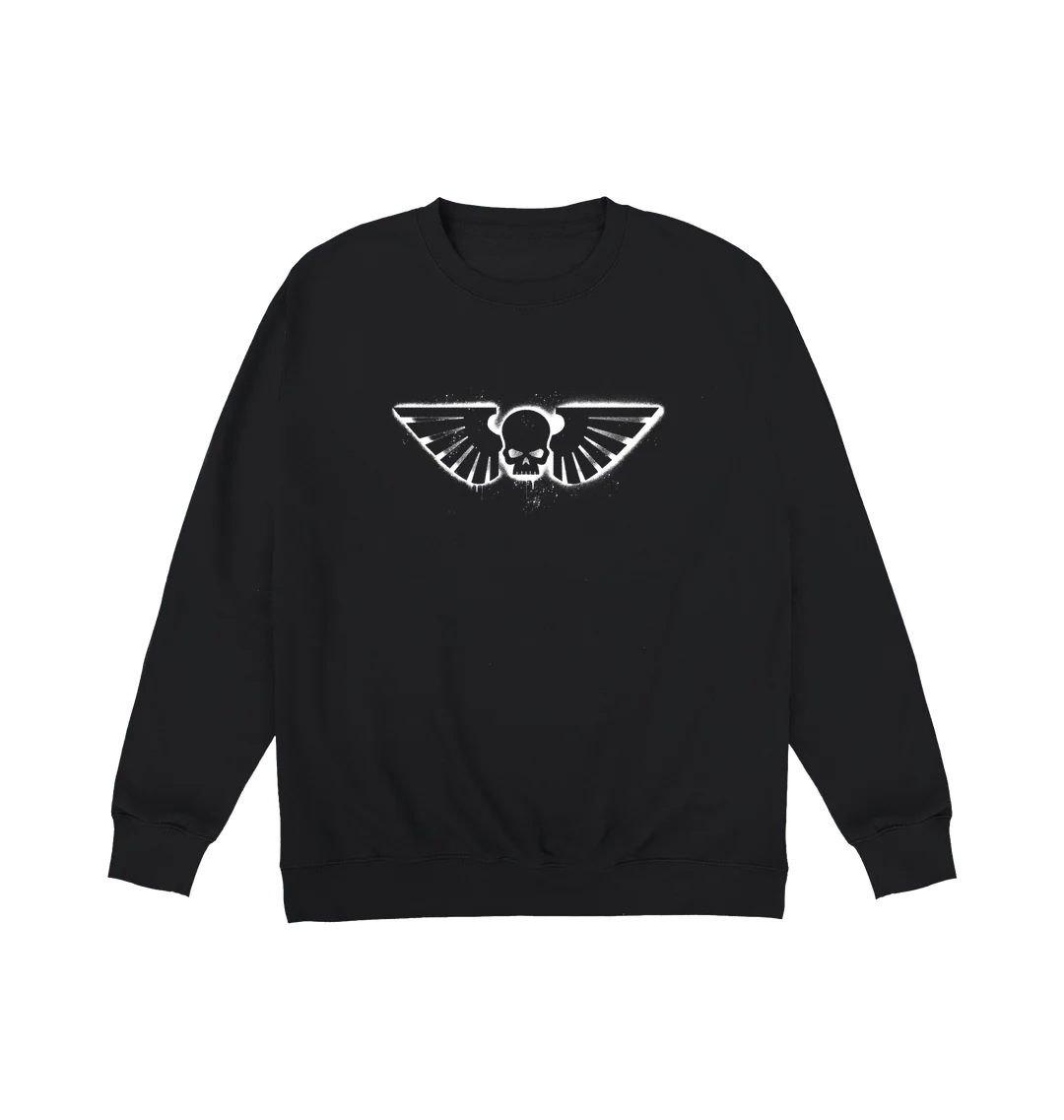 17171-deep-black-xs-deep-black-xs-variation-1.webp Warhammer 40,000: Astra Militarum Graffiti Insignia Sweatshirt