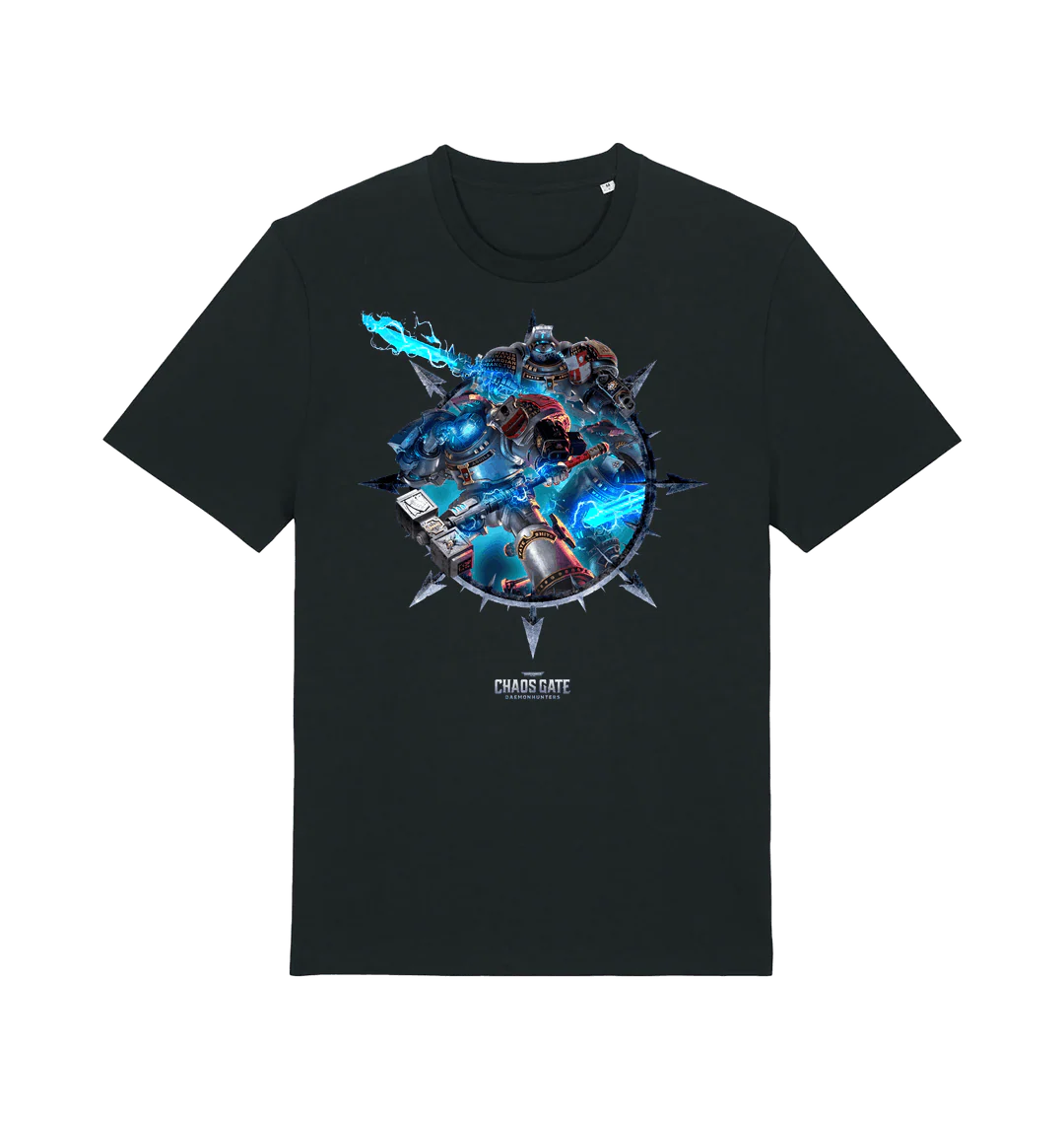 17622-black-s-black-s-variation-1.webp Warhammer 40,000: Chaos Gate - "Daemonhunters Chaos Star" T Shirt