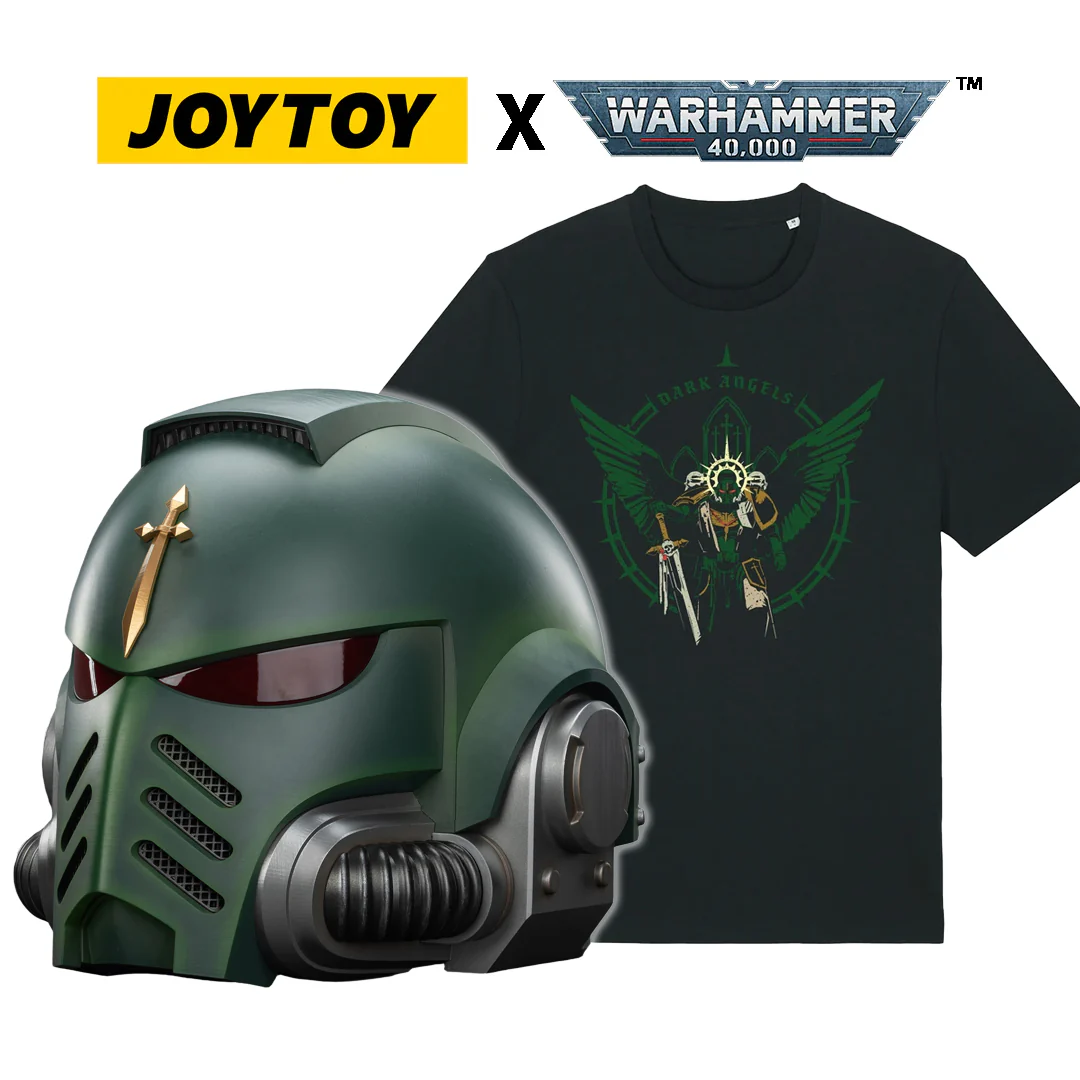 JoyToy Warhammer 40,000: Dark Angels Mk X Helmet (1/1 Scale) Preorder.