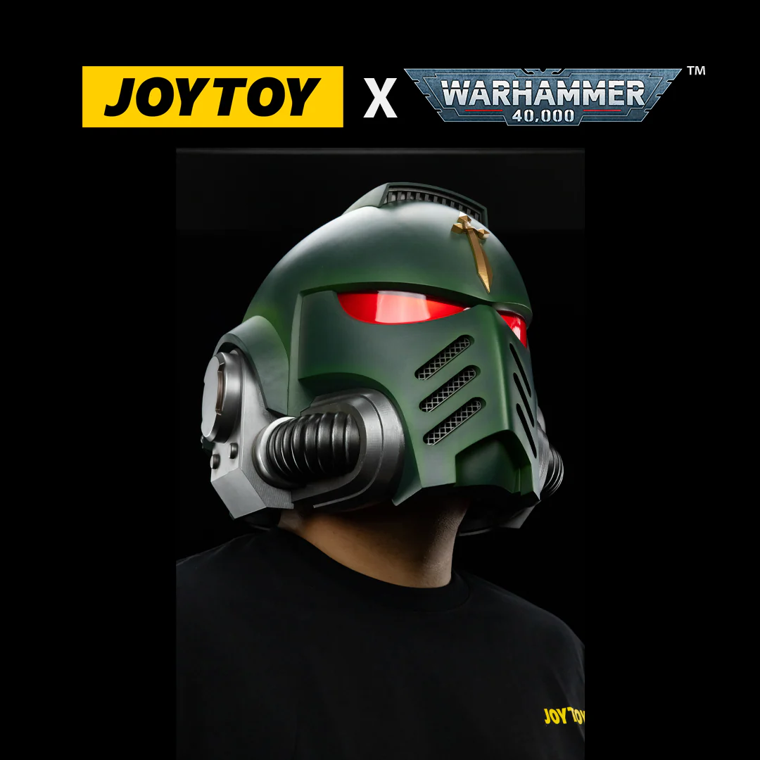 JoyToy Warhammer 40,000: Dark Angels Mk X Helmet (1/1 Scale) Preorder.