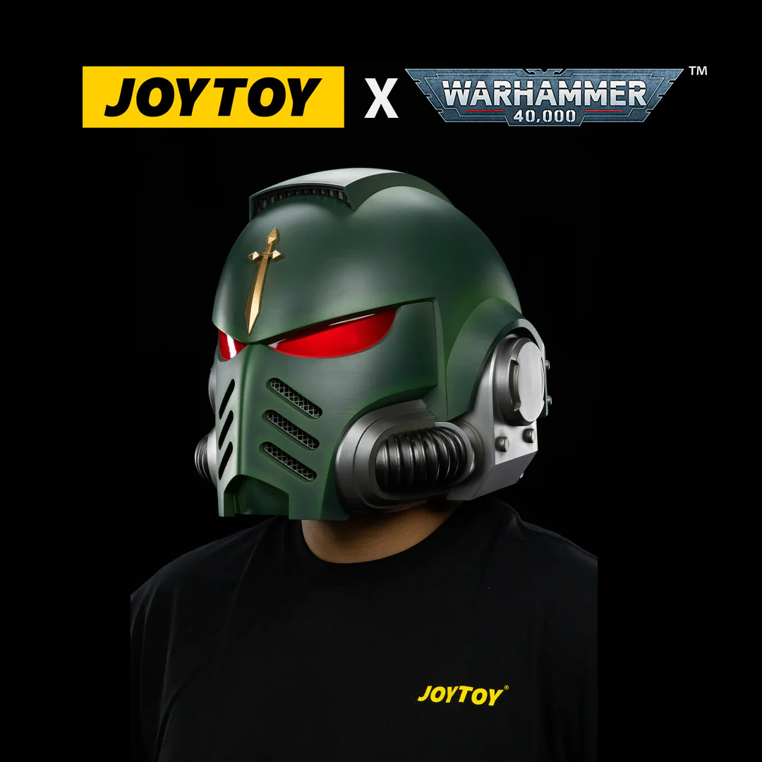 JoyToy Warhammer 40,000: Dark Angels Mk X Helmet (1/1 Scale) Preorder.