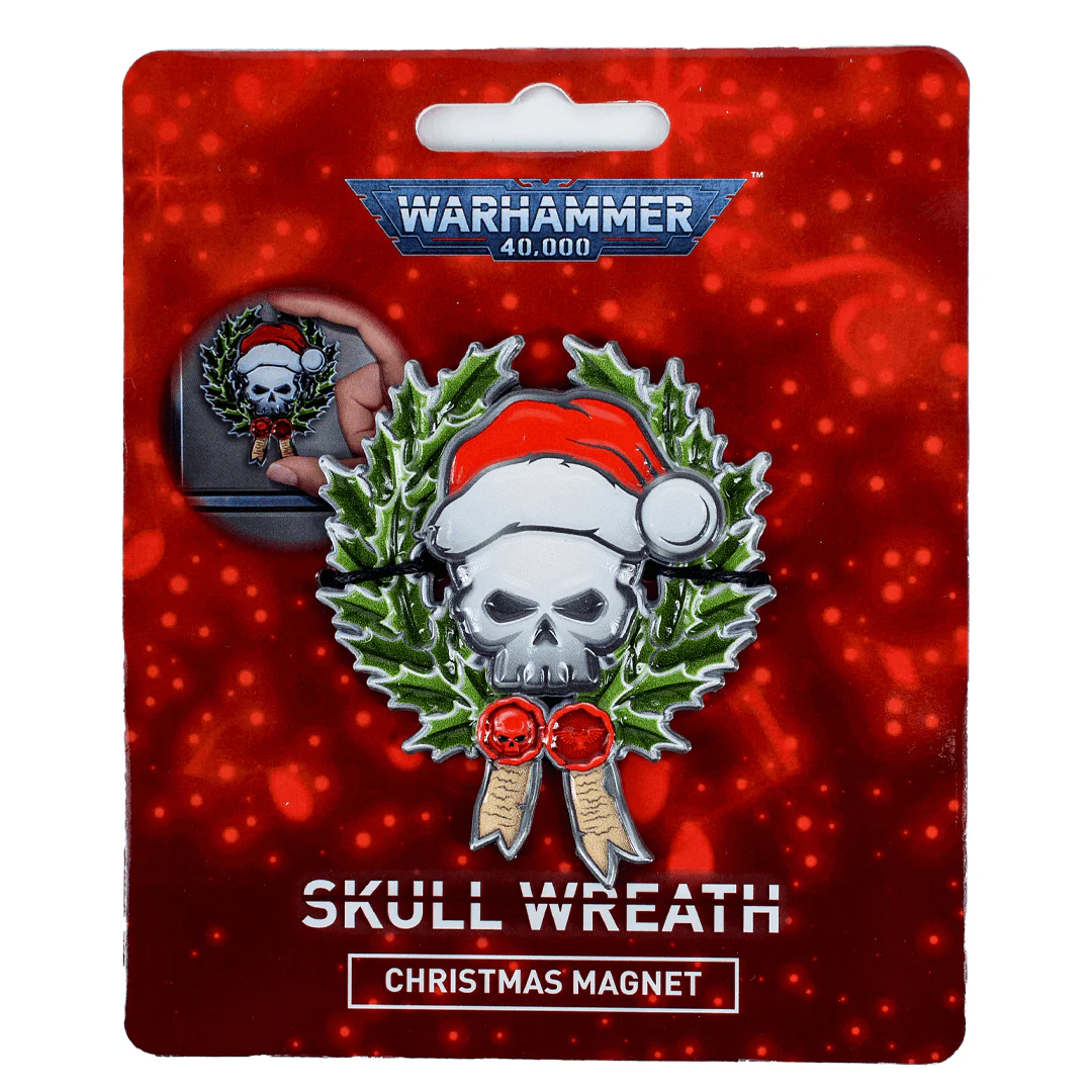 Warhammer 40,000: Skull Christmas Wreath Magnet