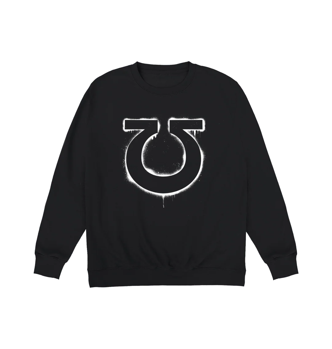 20552-deep-black-2xl-deep-black-2xl-variation-1.webp Warhammer 40,000: Ultramarines Graffiti Insignia Sweatshirt