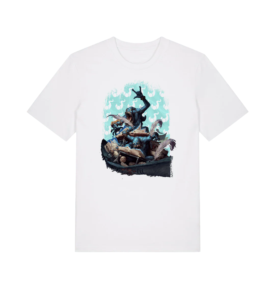 "Blue Scribes of Tzeentch" White T Shirt
