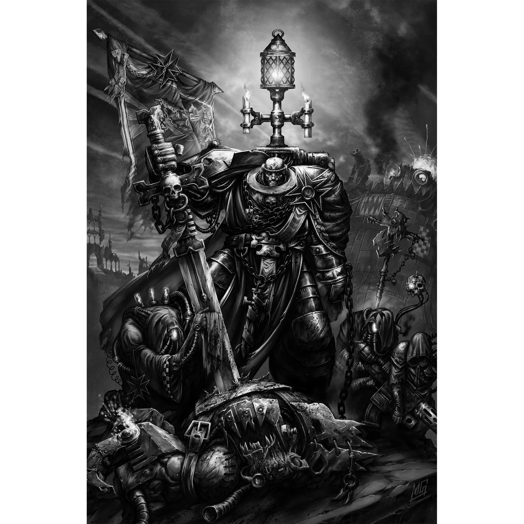 Black Templars Hellbrecht Poster