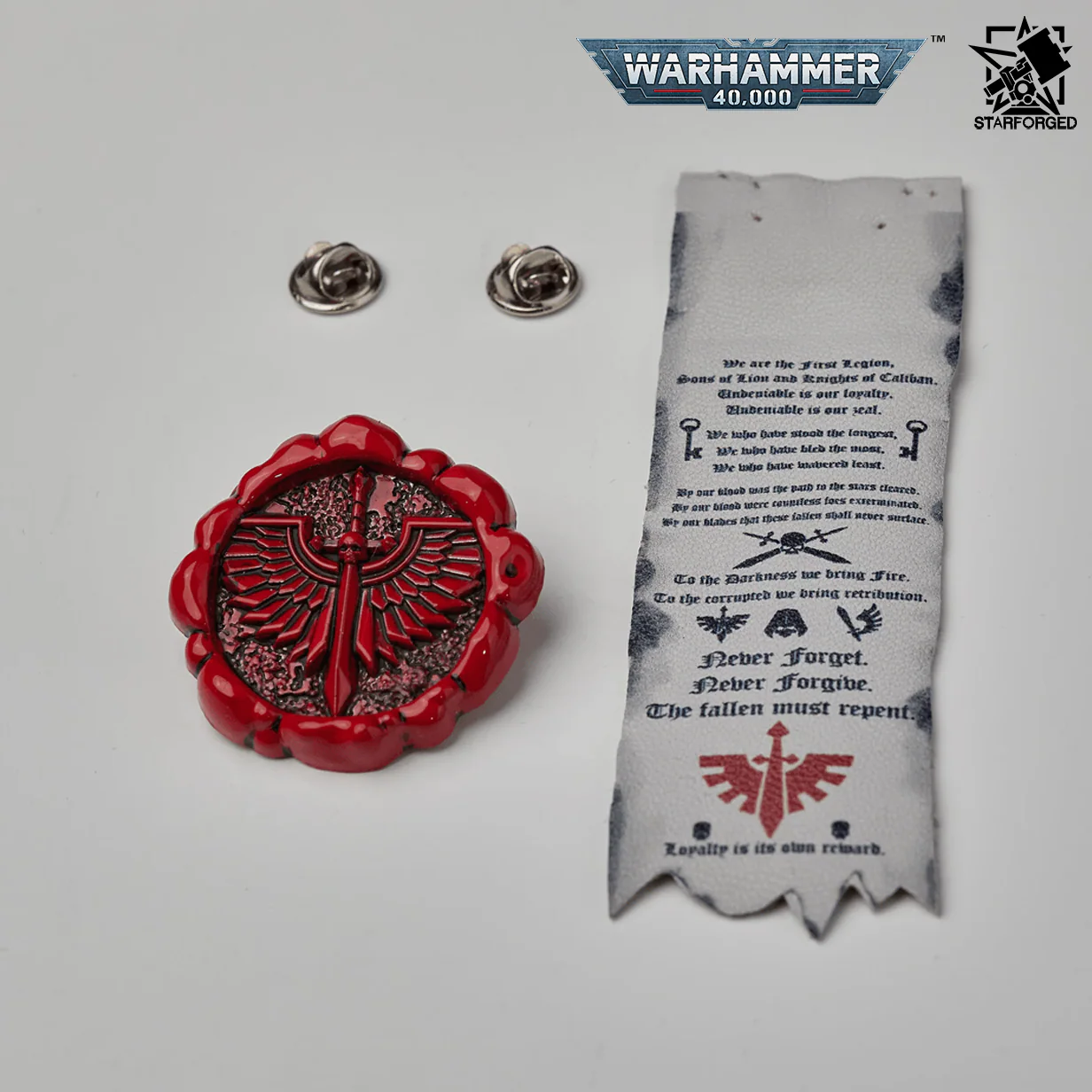 331-starforged-warhammer-40-000-dark-angels-purity-seal-brooch-6.webp Starforged Warhammer 40,000 Dark Angels Purity Seal Brooch