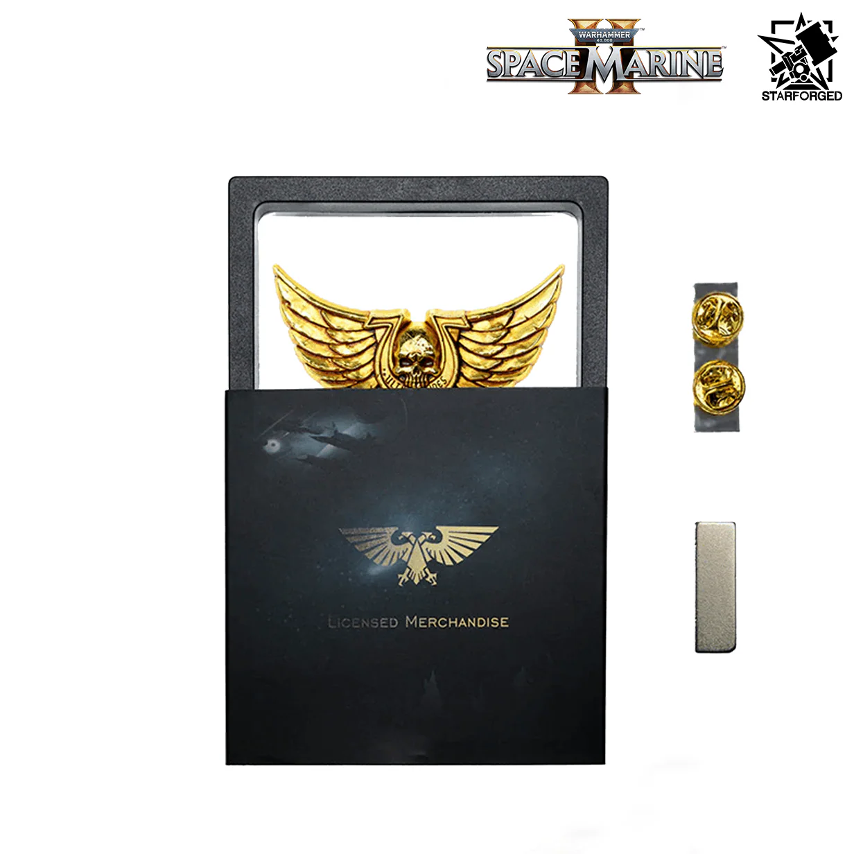 Starforged Warhammer 40,000: Space Marine 2 Ultramarines Courage & Honour Pin Badge
