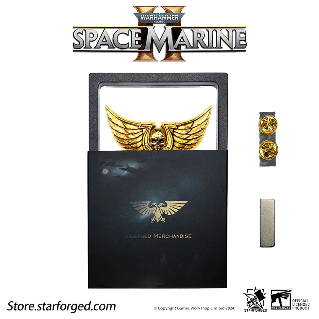 Starforged Warhammer 40,000: Space Marine 2 Ultramarines Courage & Honour Pin Badge