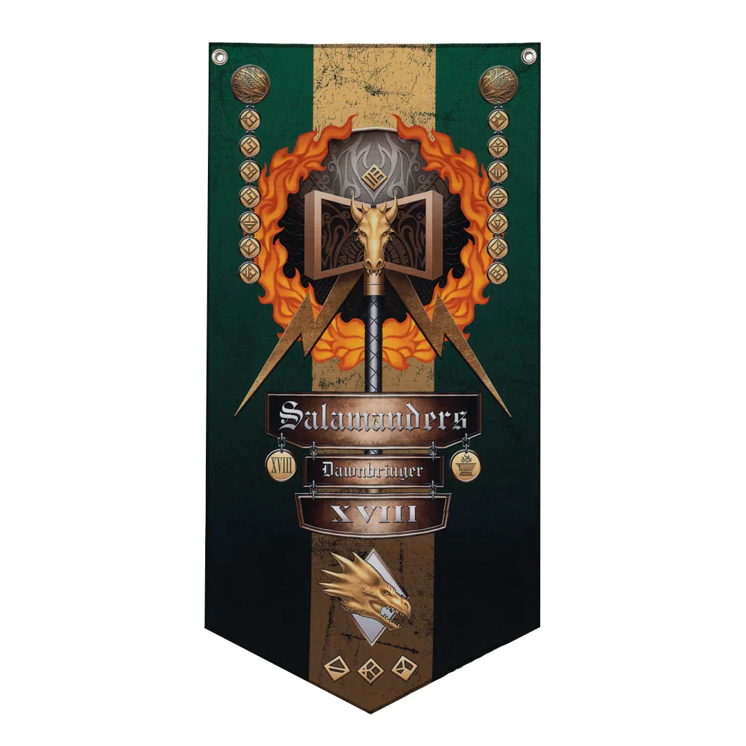 Warhammer The Horus Heresy Salamanders Wall Banner