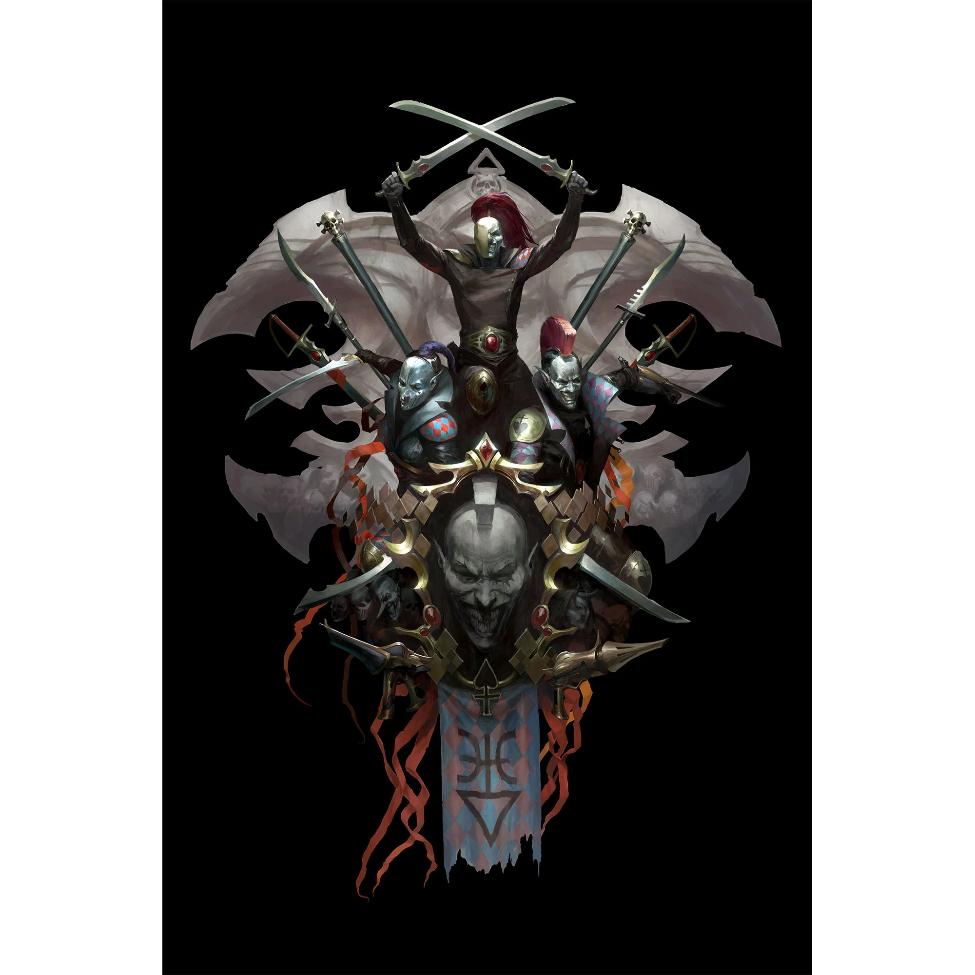 6549-harlequins-mask-collage-poster-2.webp Harlequins Mask Collage Poster