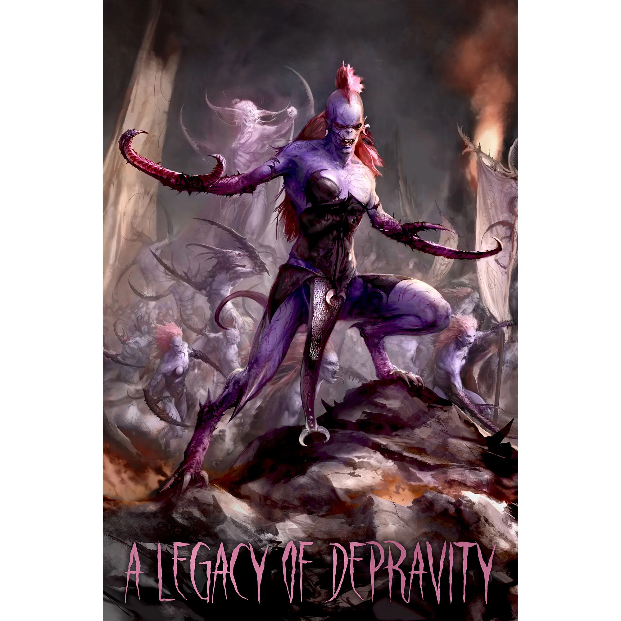 6623-hedonites-of-slaanesh-slogan-poster-2.webp Hedonites of Slaanesh Slogan Poster