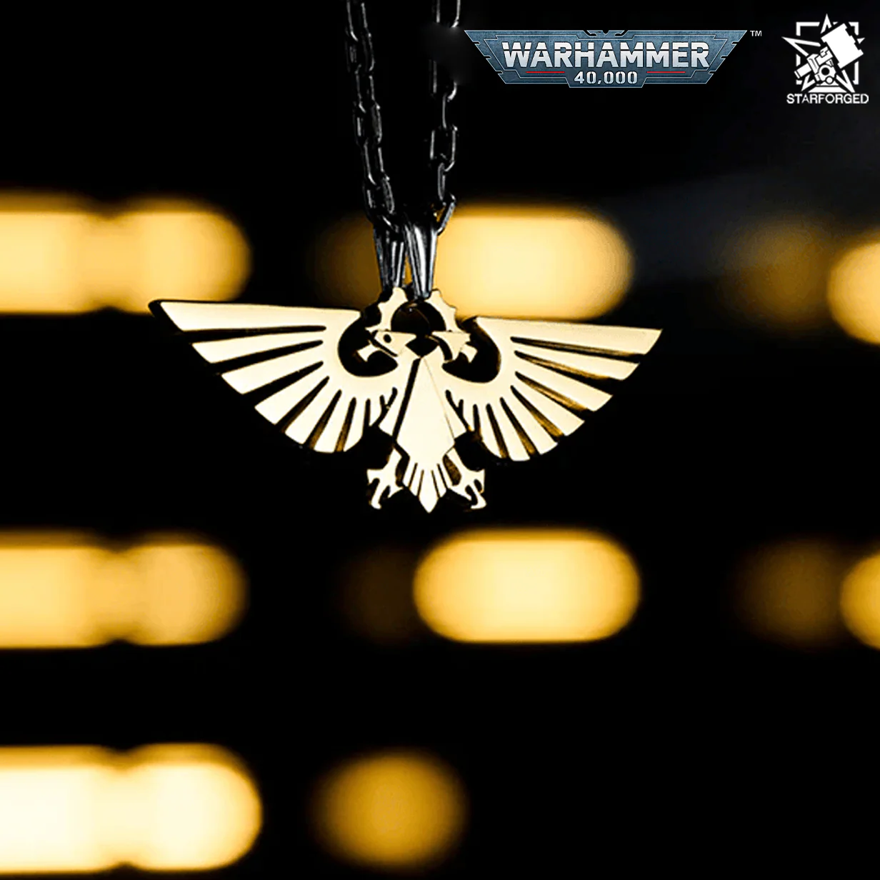 719-starforged-warhammer-40-000-imperial-aquila-stainless-steel-necklace-gold-plated-pendant-3.webp Starforged Warhammer 40,000 Imperial Aquila Stainless Steel Necklace Gold Plated Pendant