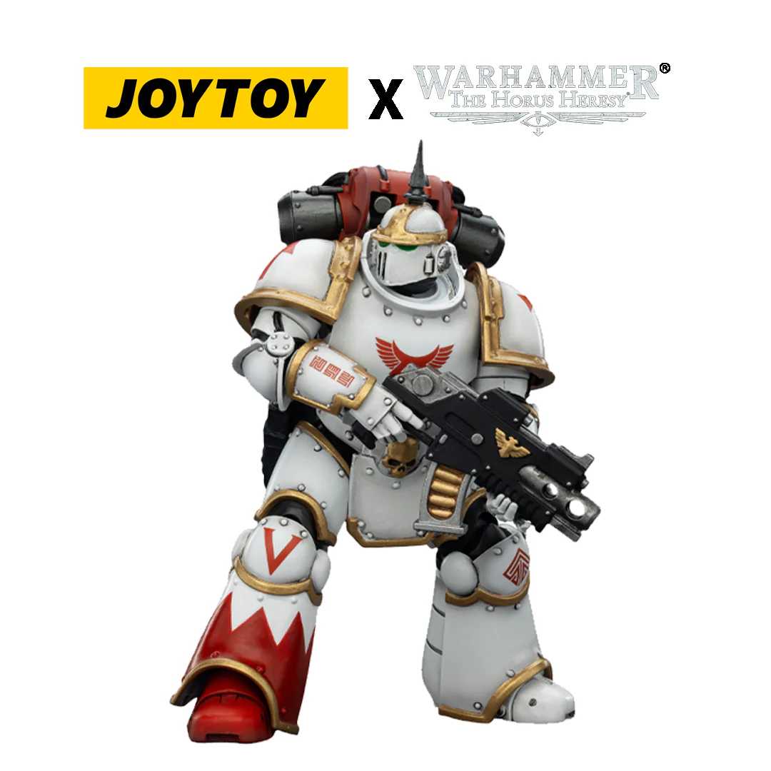 JoyToy Warhammer The Horus Heresy Action Figure - White Scars, MKIII Tactical Legionary (1/18 Scale)