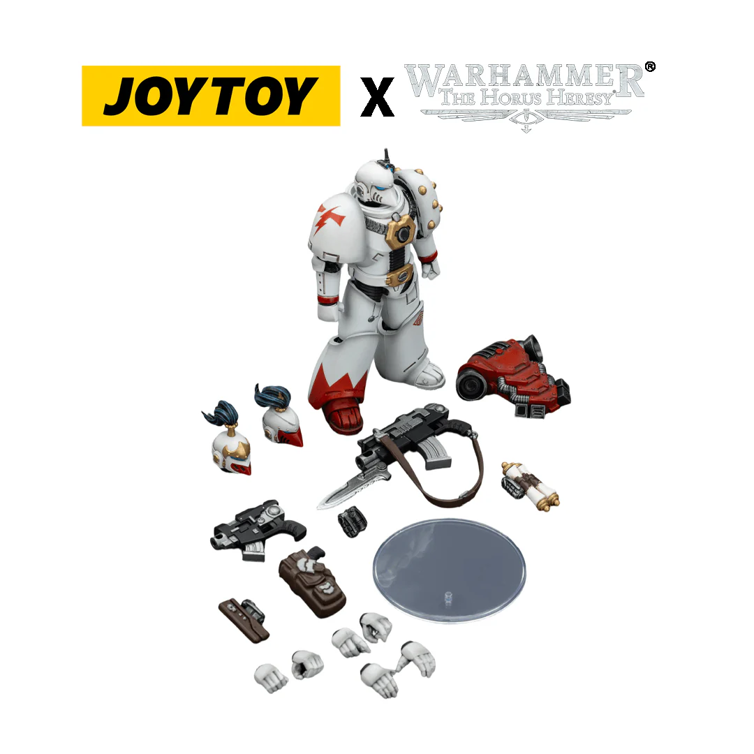 JoyToy Warhammer The Horus Heresy Action Figure - White Scars, MKIII Tactical Legionary (1/18 Scale)