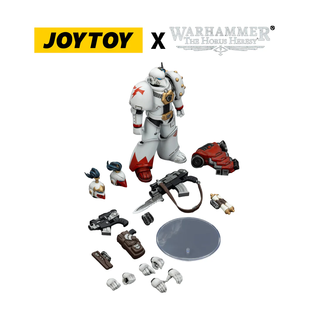 JoyToy Warhammer The Horus Heresy Action Figure - White Scars, MKVI Tactical Legionary (1/18 Scale)