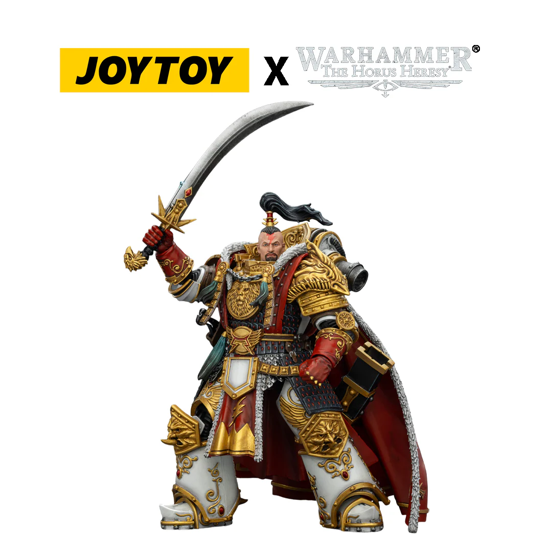 JoyToy Warhammer The Horus Heresy Action Figure - White Scars, Jaghatai Khan, Primarch of the Vth Legion (1/18 Scale)