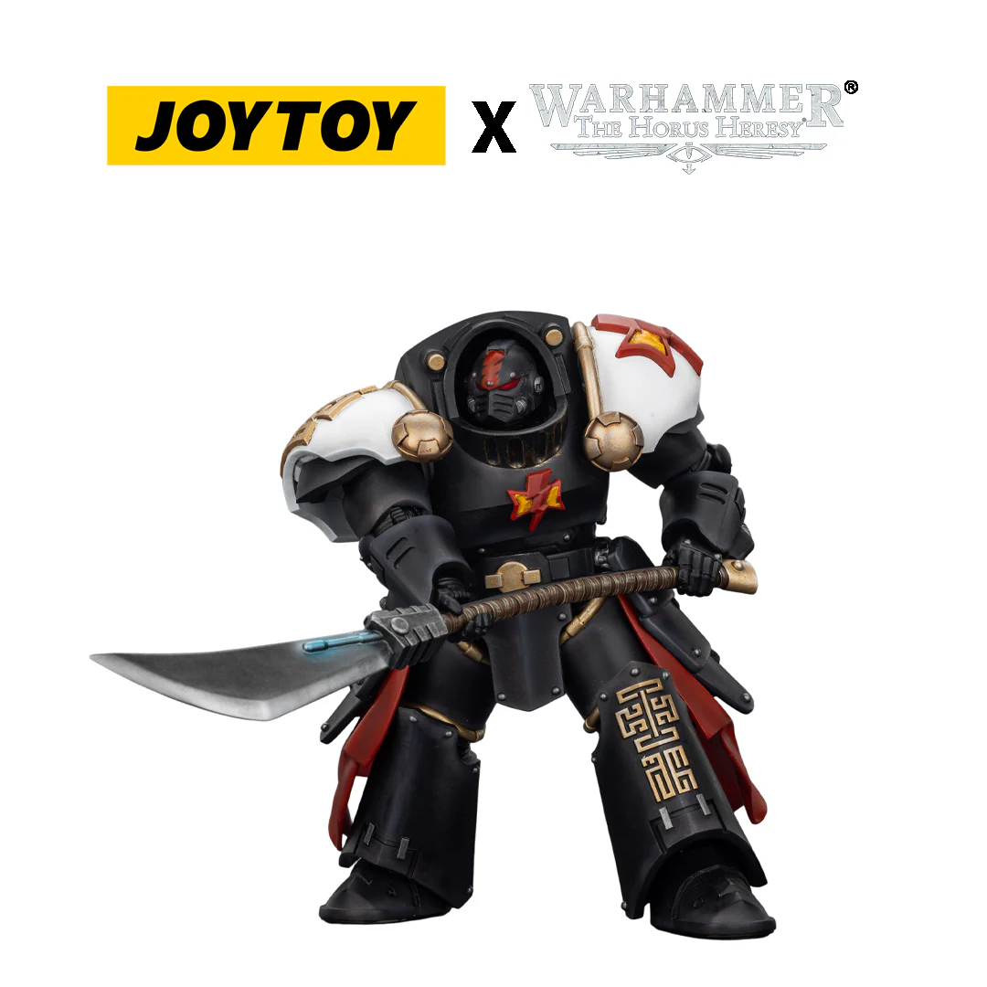 JoyToy Warhammer The Horus Heresy Action Figure - White Scars, Ebon Keshig Kharash 2 with Power Glaive (1/18 Scale) Preorder....