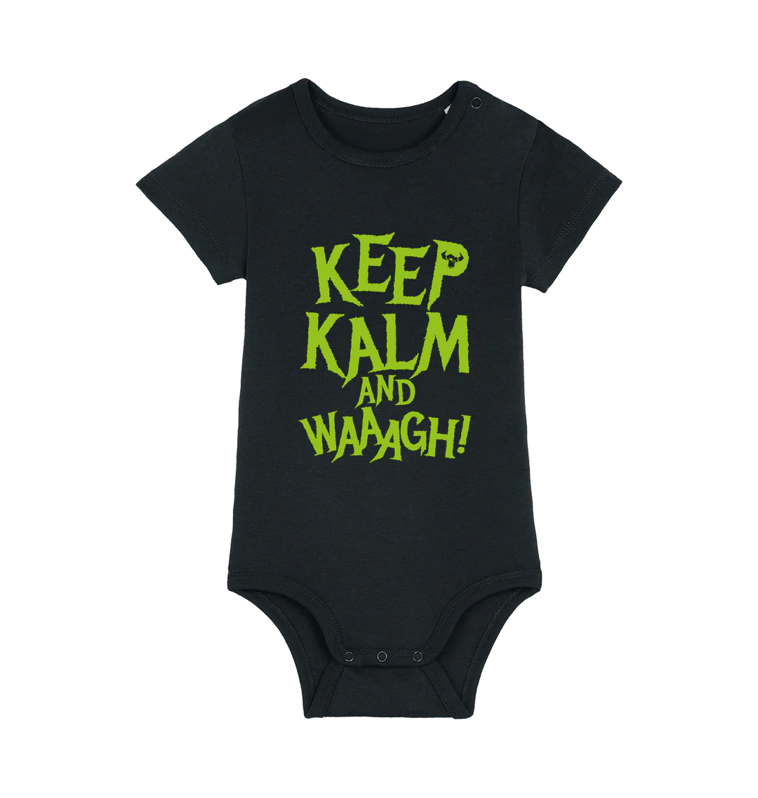Keep Kalm and Waaagh! Organic Baby Bodysuit