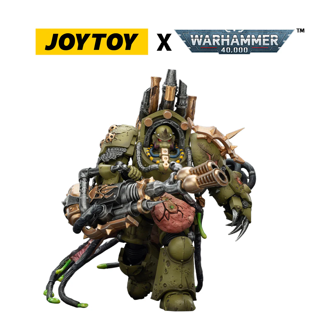 JoyToy Warhammer 40,000 Action Figure - Death Guard, Lord of Virulence with Power Fist and Twin Plague Spewer (1/18 Scale) Preorder.....