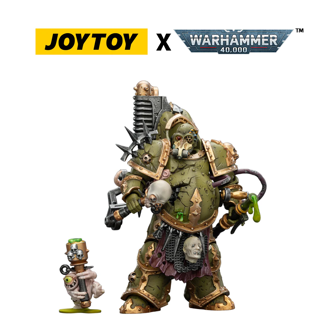 JoyToy Warhammer 40,000 Action Figure - Death Guard, Foul Blightspawn with Plague Sprayer (1/18 Scale) Preorder....