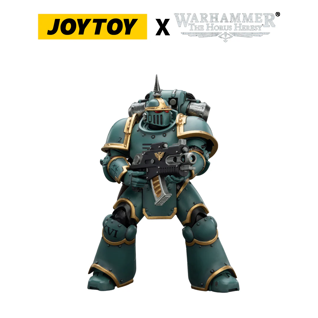JoyToy Warhammer The Horus Heresy Action Figure - Sons of Horus, MKIII Legionary (1/18 Scale) Preorder.