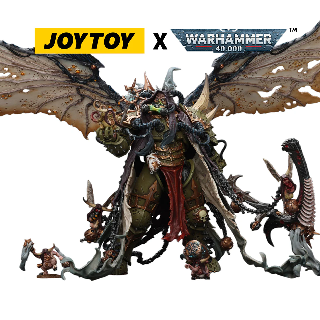 JoyToy Warhammer 40,000 Action Figure -  Mortarion, Daemon Primarch of Nurgle (1/18 Scale)