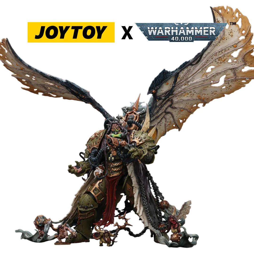 JoyToy Warhammer 40,000 Action Figure -  Mortarion, Daemon Primarch of Nurgle (1/18 Scale)