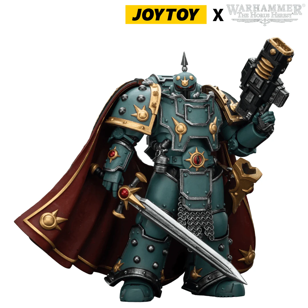 JoyToy Warhammer The Horus Heresy Action Figure -  Sons of Horus, Legion Champion with Paragon Blade & Volkite Serpenta (1/18 Scale)