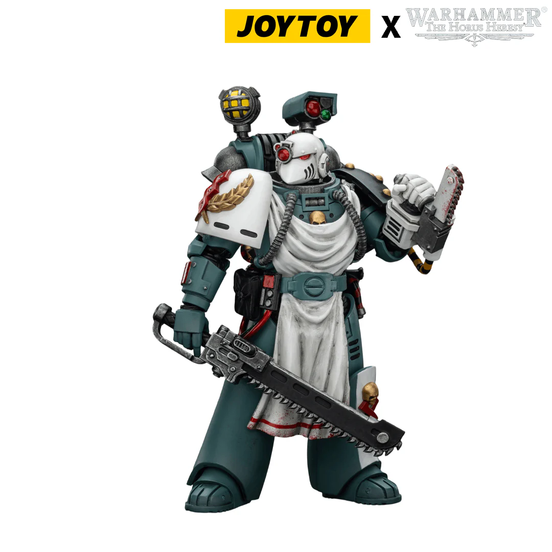 JoyToy Warhammer The Horus Heresy Action Figure -  Sons of Horus, Legion Apothecary with Chainsword and Narthecium (1/18 Scale)