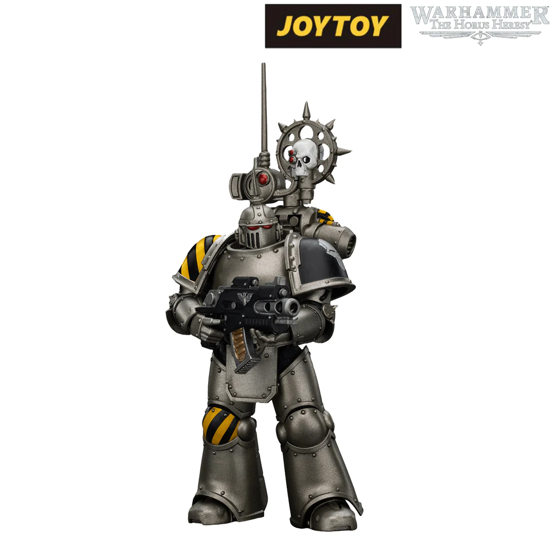 JoyToy Warhammer The Horus Heresy Action Figure - Iron Warriors, MKIII Tactical Legionary with Nuncio Vox (1/18 Scale)