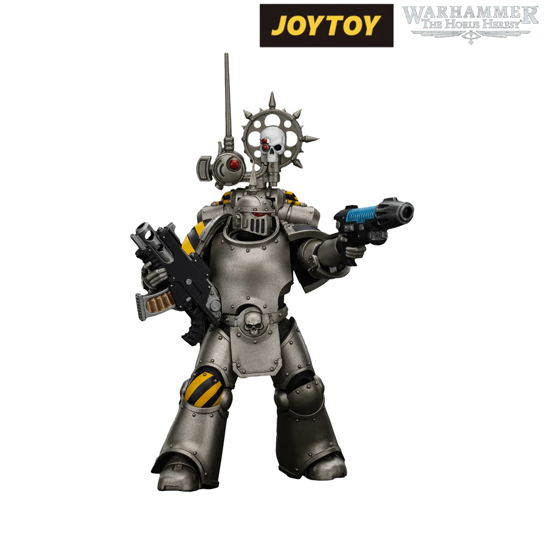 JoyToy Warhammer The Horus Heresy Action Figure - Iron Warriors, MKIII Tactical Legionary with Nuncio Vox (1/18 Scale)