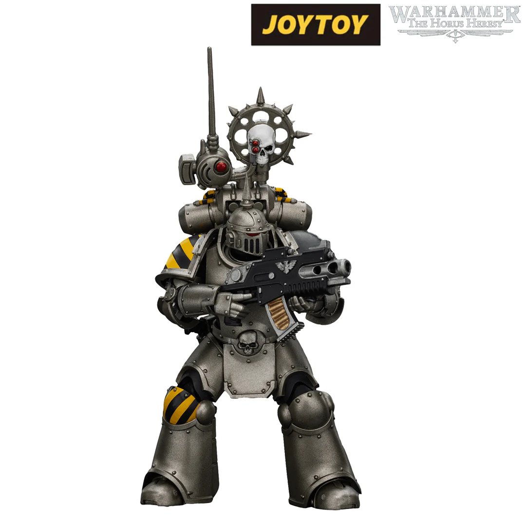 JoyToy Warhammer The Horus Heresy Action Figure - Iron Warriors, MKIII Tactical Legionary with Nuncio Vox (1/18 Scale)
