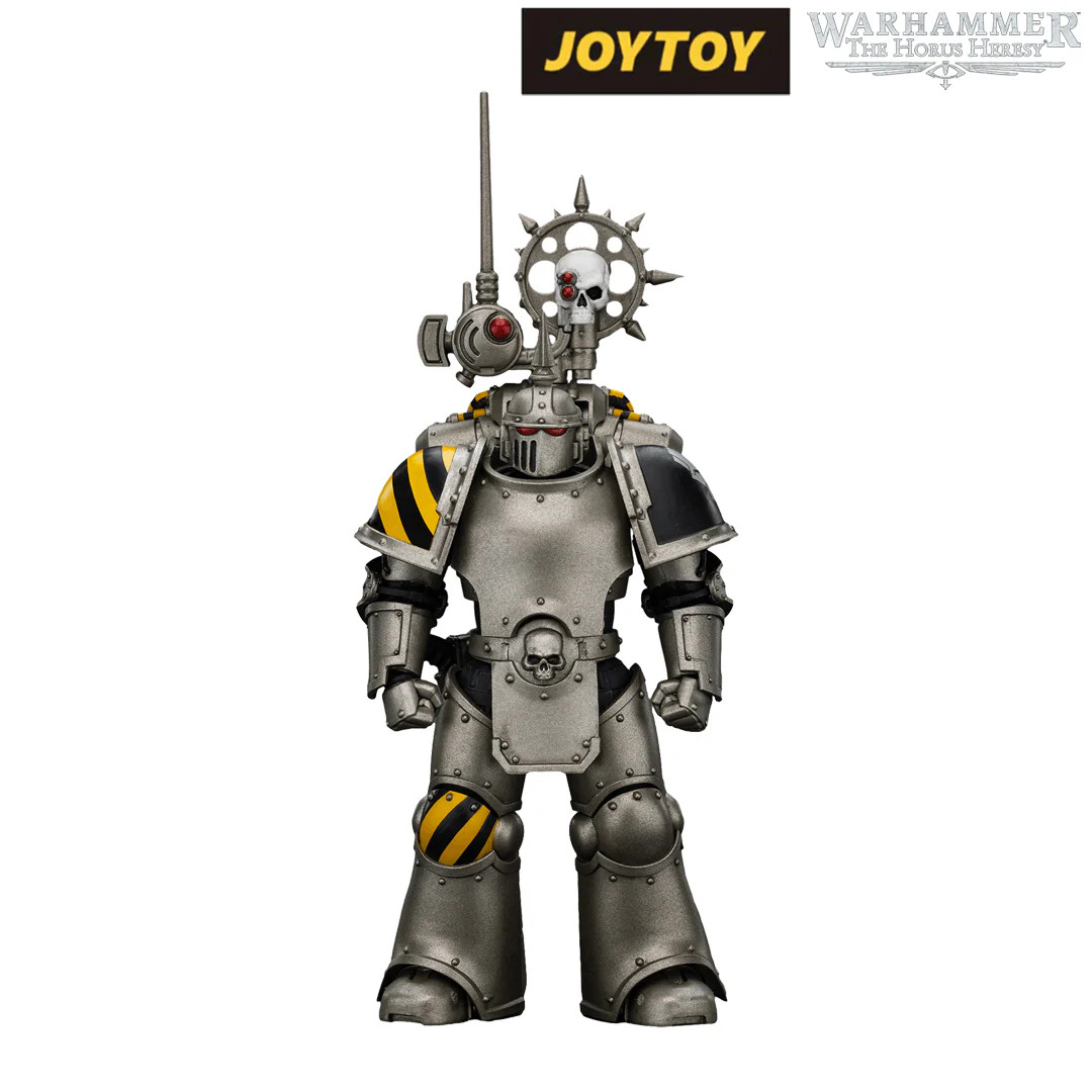 JoyToy Warhammer The Horus Heresy Action Figure - Iron Warriors, MKIII Tactical Legionary with Nuncio Vox (1/18 Scale)