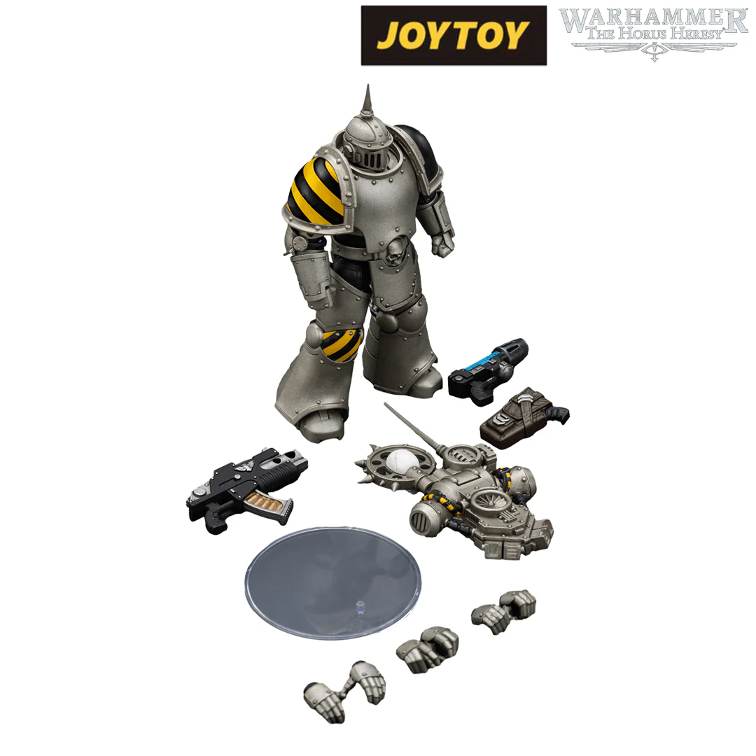 JoyToy Warhammer The Horus Heresy Action Figure - Iron Warriors, MKIII Tactical Legionary with Nuncio Vox (1/18 Scale)