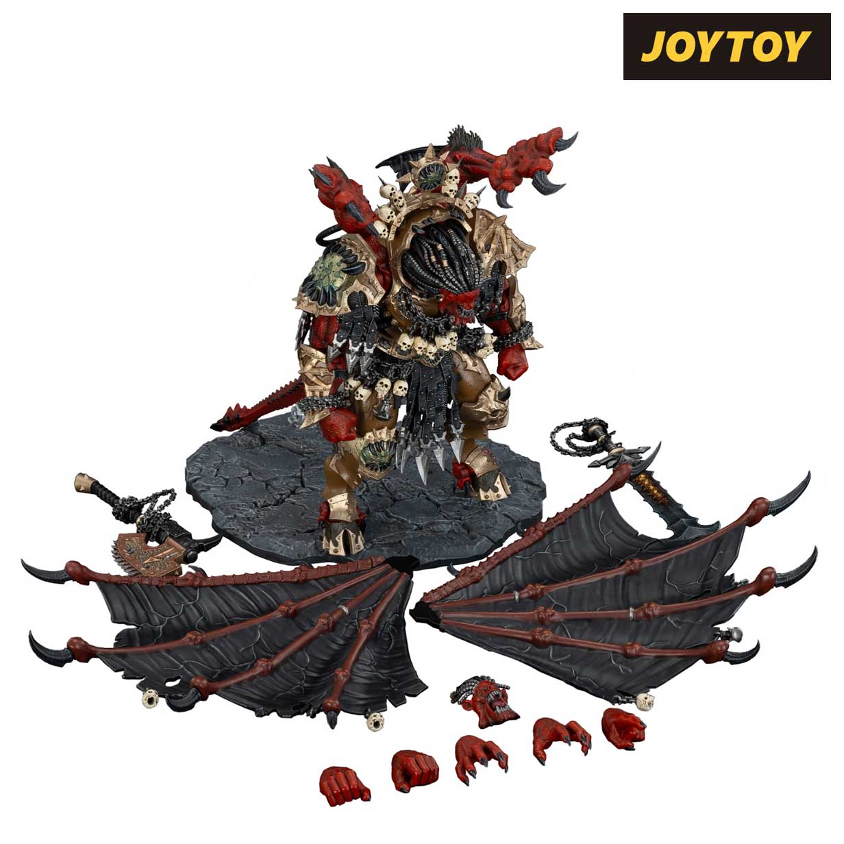 JoyToy Warhammer: 40,000 Action Figure - World Eaters, Angron, Daemon Primarch of Khorne (1/18 Scale)