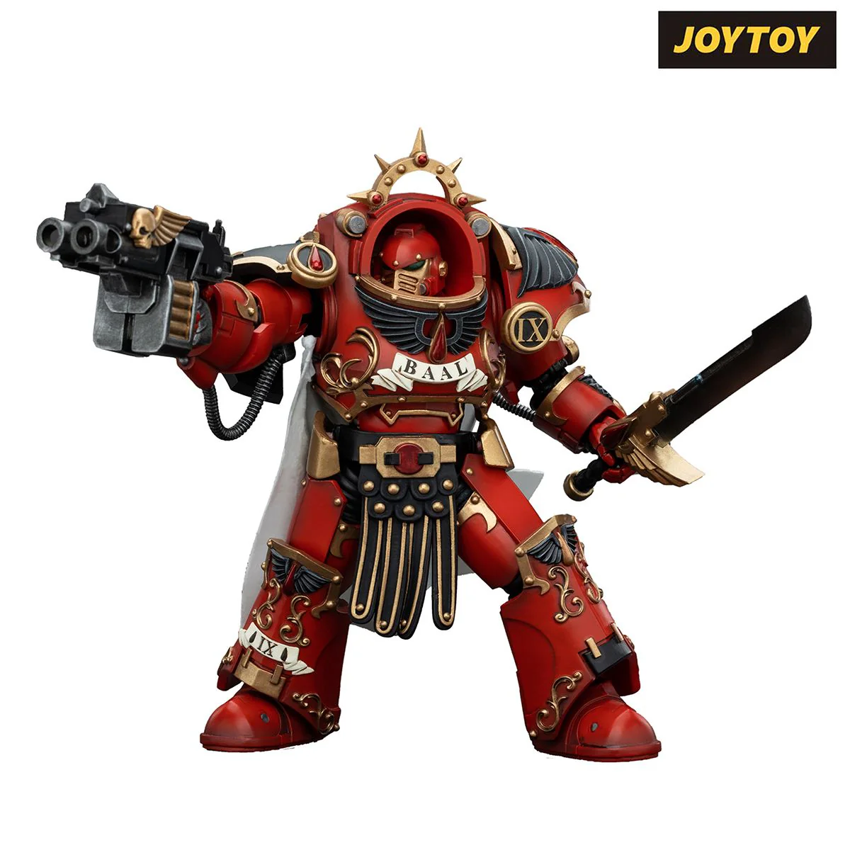 JoyToy Warhammer The Horus Heresy Action Figure - Blood Angels, Legion Praetor with Tartaros Terminator Armour (1/18 Scale)
