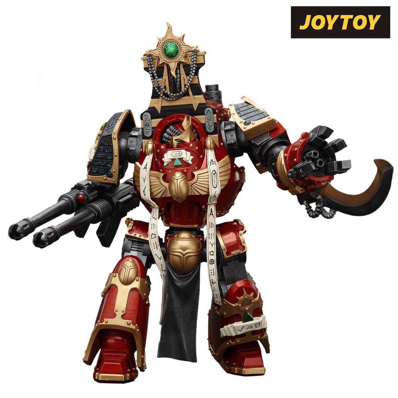 JoyToy Warhammer The Horus Heresy Action Figure - Thousand Sons Contemptor-Osiron Dreadnought with Gravis Force Blade and Gravis Autocannon (1/18 Scale)