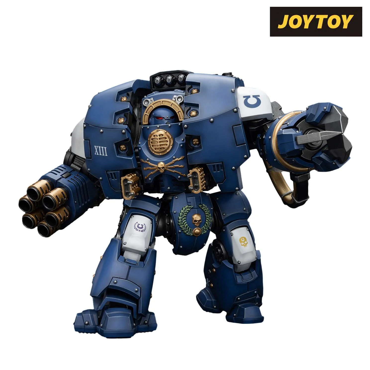 JoyToy Warhammer The Horus Heresy Action Figure - Ultramarines Leviathan Dreadnought with Cyclonic Melta Lance and Siege Claws (1/18 Scale)