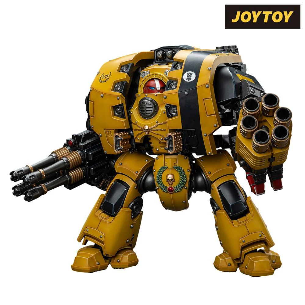 JoyToy Warhammer The Horus Heresy Action Figure - Imperial Fists, Leviathan Dreadnought with Cyclonic Melta Lance and Storm Cannon (1/18 Scale)